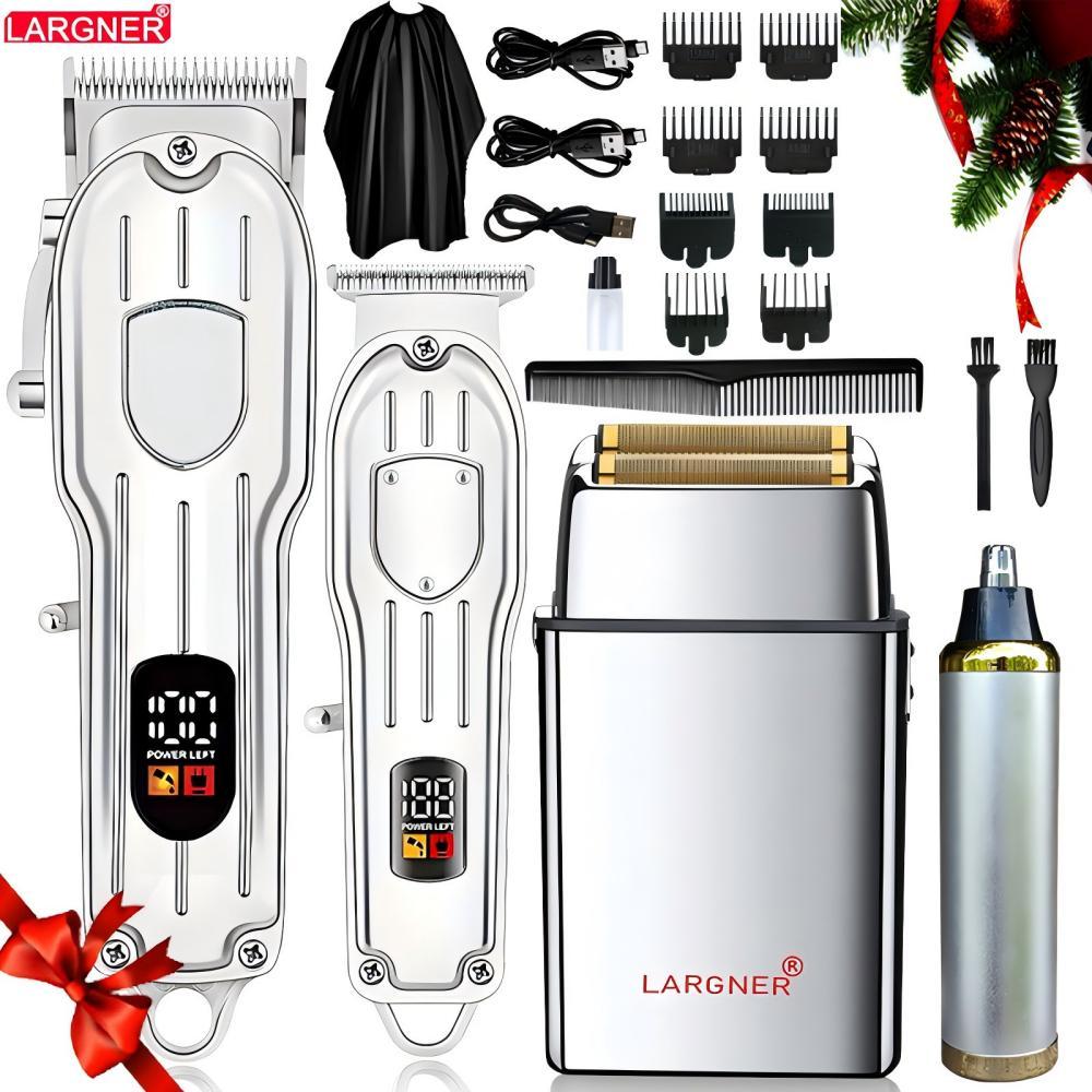 Hair Clippers Professional Cordless for Men, Electric Foil Shavers Razor & Beard Hair Trimmer Kit, Rechargeable Hair Cut Machines Fade Clippers Set, 3 in1 Beard Trimming Kit for Home, Barber