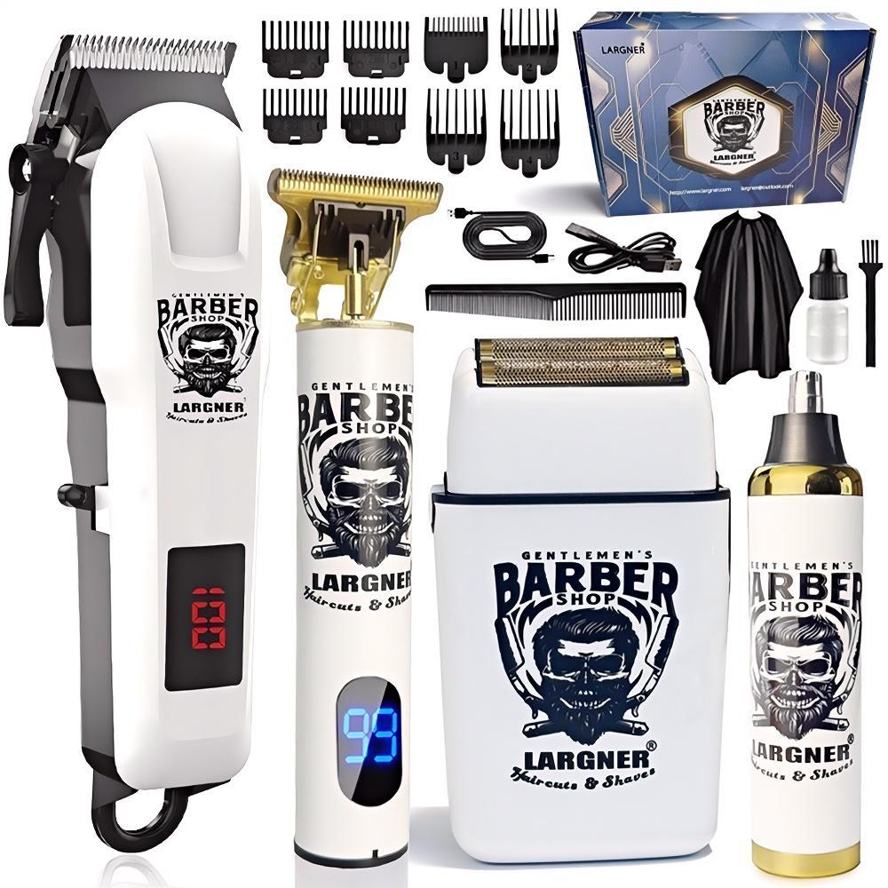 Hair Clippers for Men Professional, Beard Trimmer Kits & Sets, Electric Shavers, Hair Clippers & Trimmer Ceramic T-Blade, for Barber, for Gifts