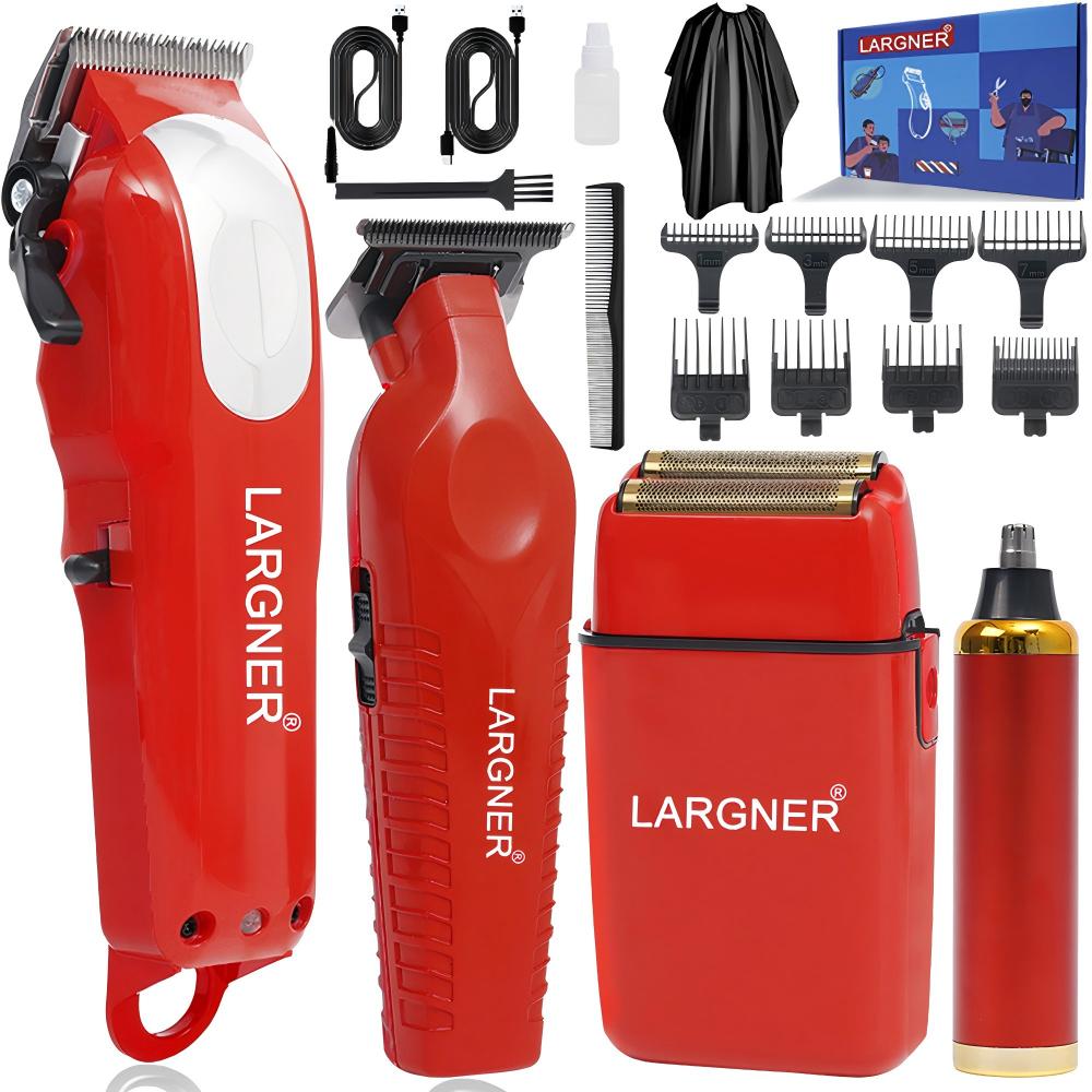 Hair Cutting Tool, 2pcs Men's Hair Clipper Trimmer LED Display Metal Hair Clipper USB Rechargeable Electric Trimmer Hair Cutting Machine