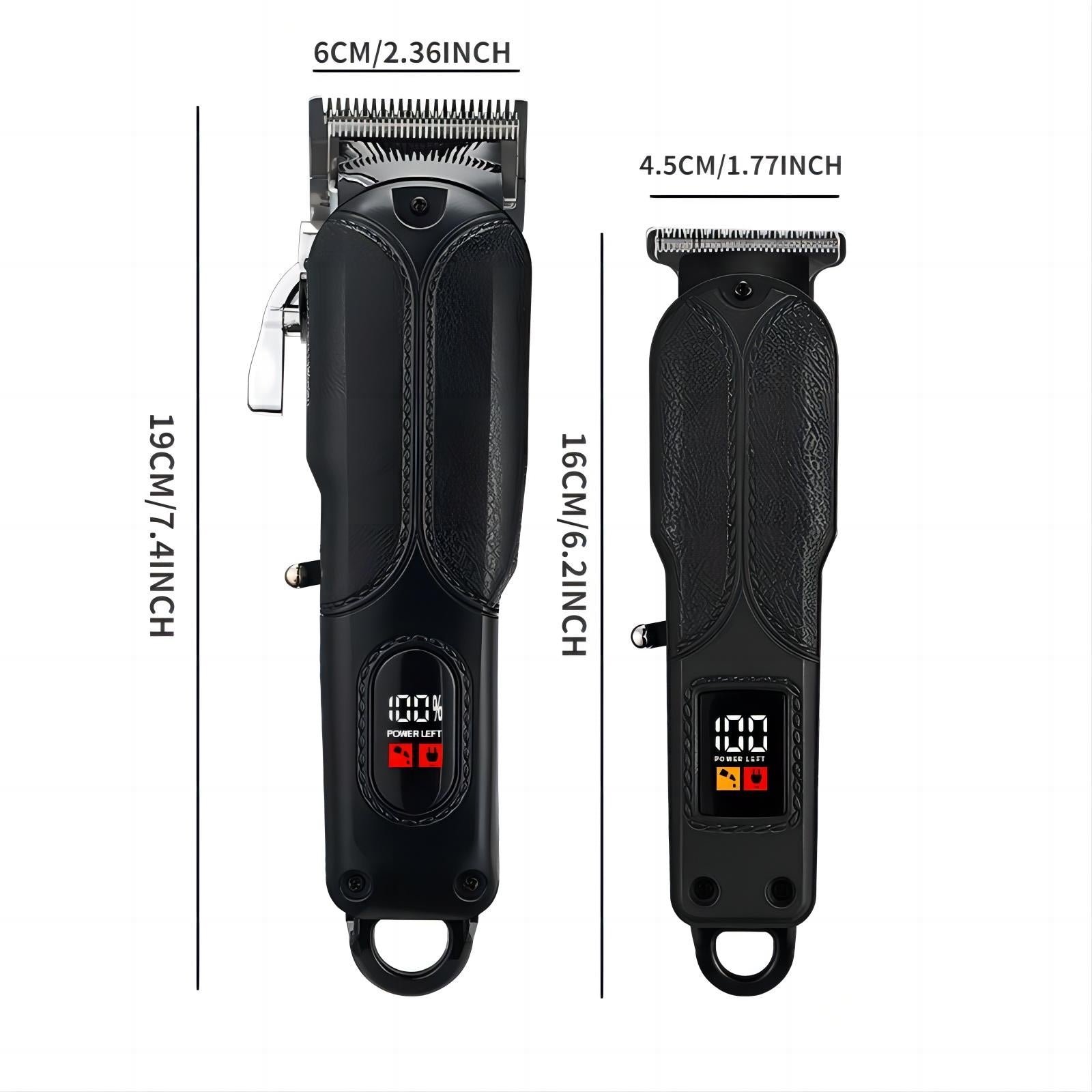 Electric Charging Pusher Adult Carving Electric Pusher Scissors Home Barber Digital Display