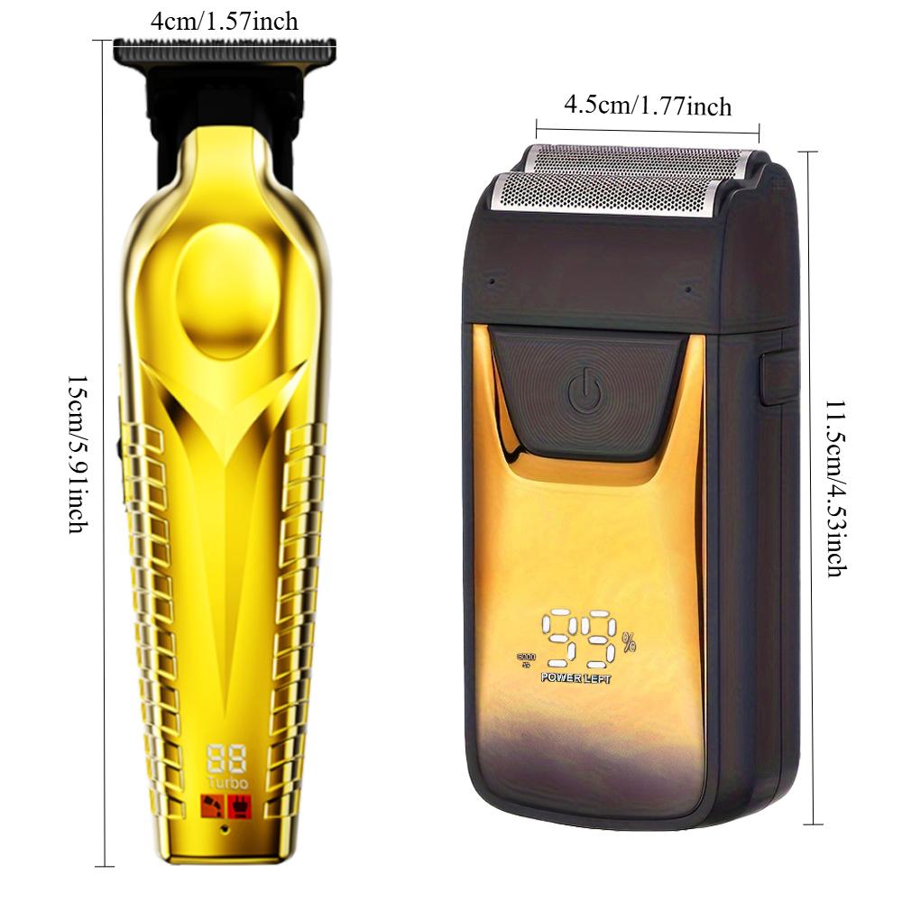 Hair Trimmer with LED Display, Butterfly Wing Design, Precision Trimming with Durable Ceramic Blade for Home, Salon-Grade Grooming