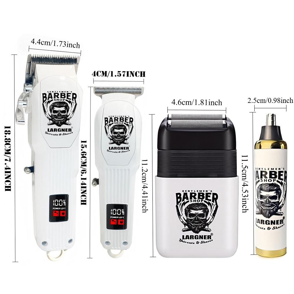 Updated Professional Hair Clippers Cordless Hair Haircut Kit Rechargeable 2000mAh Hair Beard Trimmer Haircut Grooming Kit with 6 Guide Combs & for Men/Father/Husband/Boyfriend