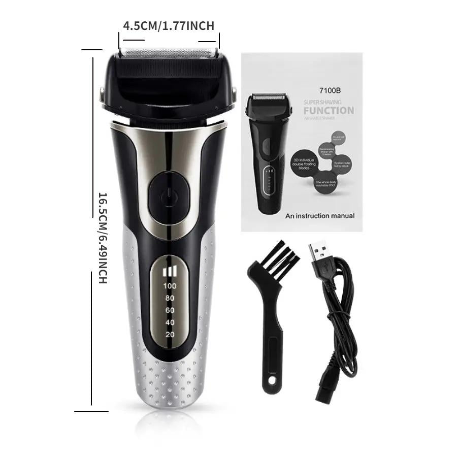 Series 8 Electric Razor for Men, with 4+1 Shaving Elements & Precision Long Hair Trimmer, Close & Gentle Even on Dense Beards, Wet & Dry Electric Razor with 60min Runtime,Silver