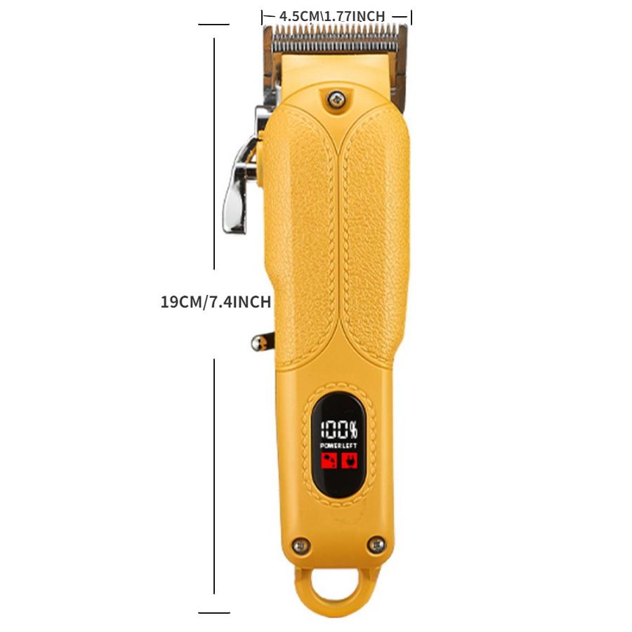 Electric Charging Pusher Adult Carving Electric Pusher Scissors Home Barber Digital Display