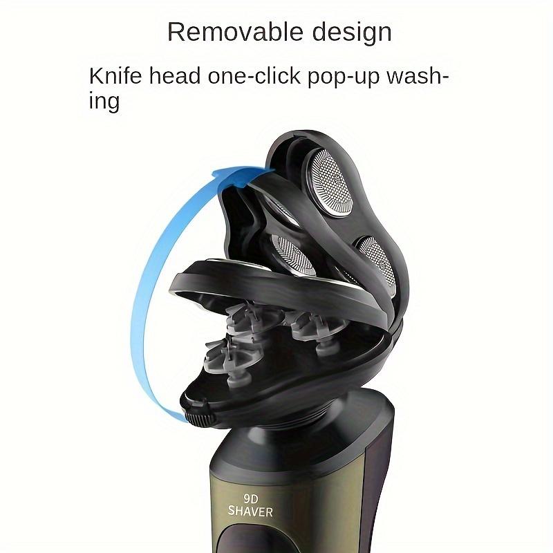 4-in-1 Electric Beard Trimmer for Men, Low Noise, 60 Min Battery, Washable Cutter Head, USB Charging - Perfect for Grooming Facial Hair, Nose - Includes Sideburn Trimmer Nose Hair Trimmer