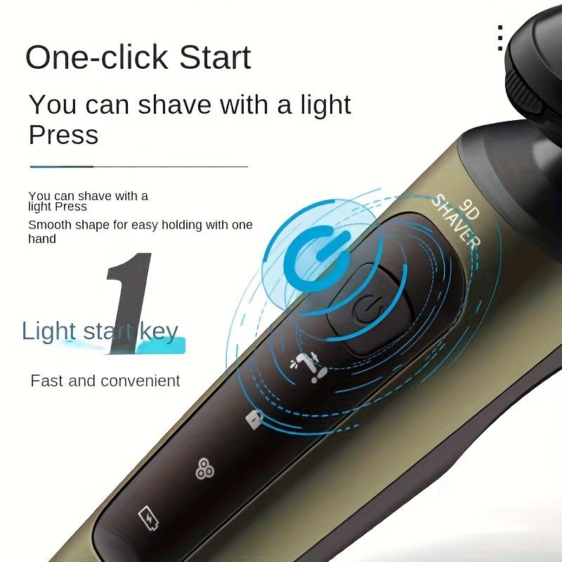 4-in-1 Electric Beard Trimmer for Men, Low Noise, 60 Min Battery, Washable Cutter Head, USB Charging - Perfect for Grooming Facial Hair, Nose - Includes Sideburn Trimmer Nose Hair Trimmer