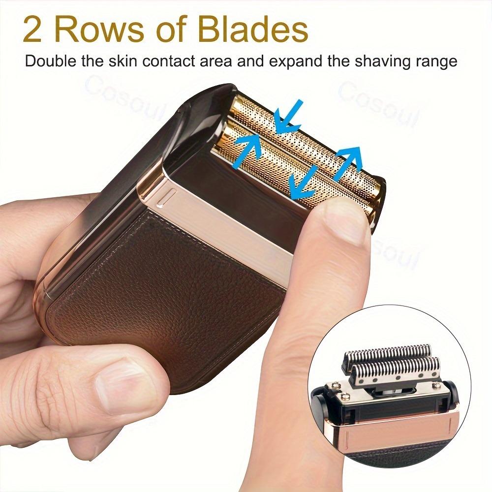 Men's Electric Razor Waterproof Reciprocating Razor Cordless Precision Beard Trimmer Twin Blade USB Rechargeable Grooming Razors,Shaving & Hair Removal Products