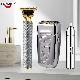 Yamloveme Trimmer, Electric Cordless Hair Clipper, Hair and Beard Trimmer for Men, USB-C Fast Charging, Waterproof Wet Dry, Zero Gap Beard Trimmer with 4 Guide Combs (Silver)