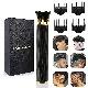 Hair Clippers for Men, Professional Hair Trimmer Zero Gapped T-Blade Trimmer Cordless Rechargeable Edgers Clippers Electric Beard Trimmer Shaver Hair Cutting Kit with LCD Display Gifts for Men (Gold)