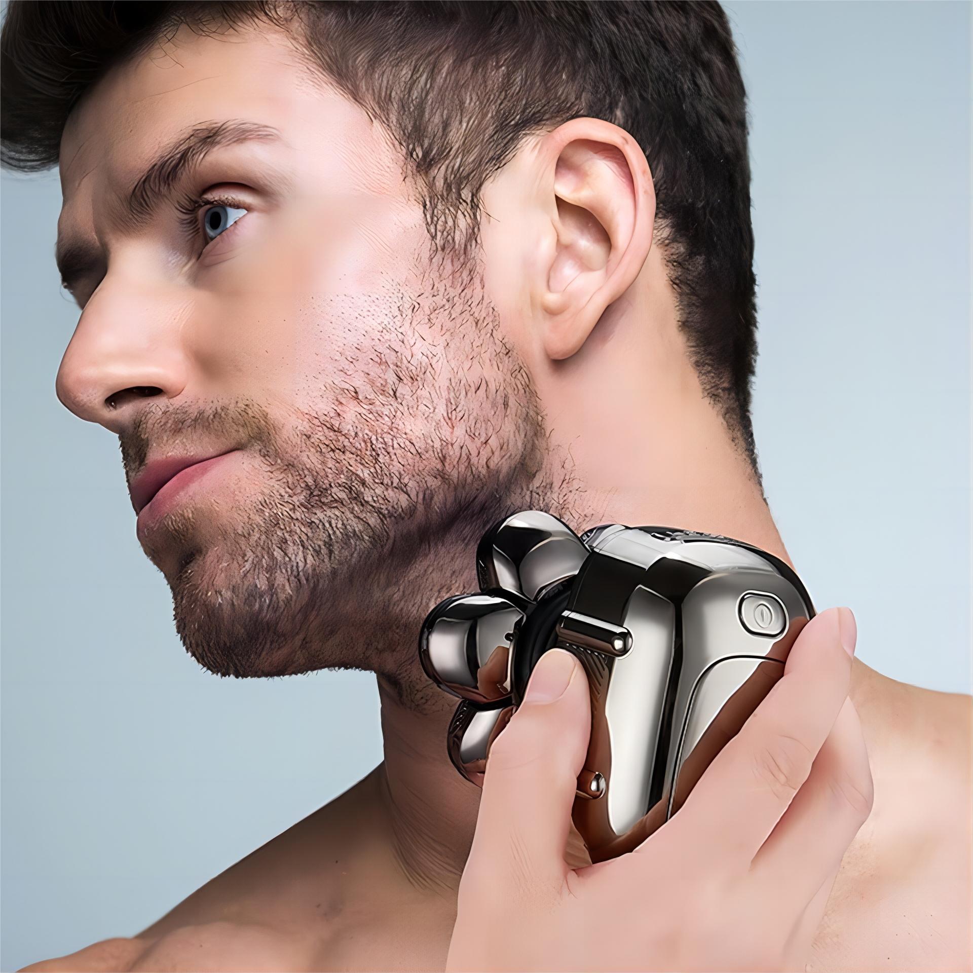 7D Head Shavers for Bald Men, Upgraded 5-in-1 with Magnetic Detachable Head Electric Razor, IPX7 100% Waterproof Dry & Wet Bald Head Shaver, Easy-Clean Beard Grooming Kit for Home & Travel