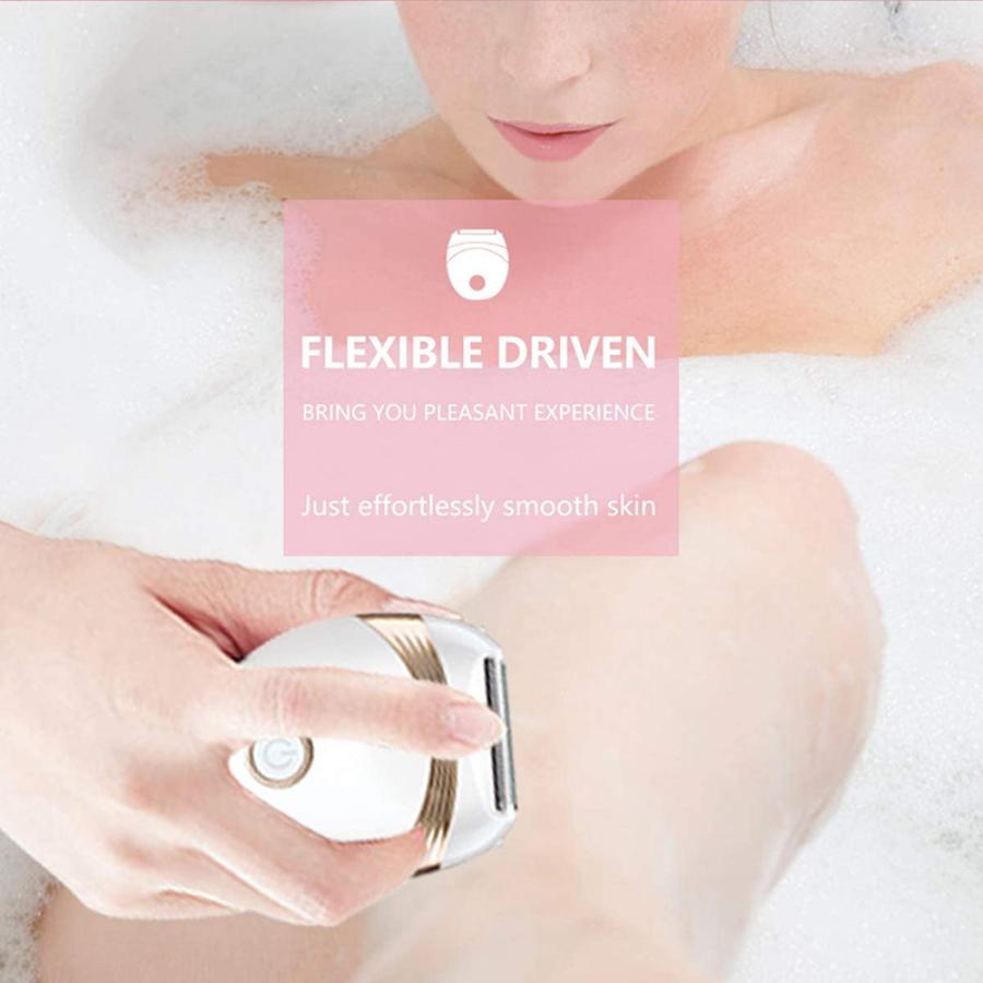 Mini Lady Shaver Electric Razors for Women, Dry Wet Use Foil Shaver for Legs, Armpit, Face Hair Remover Bikini Trimmer, Portable Travel Design Shavers for Sensitive Skin (AAA Battery Powered)