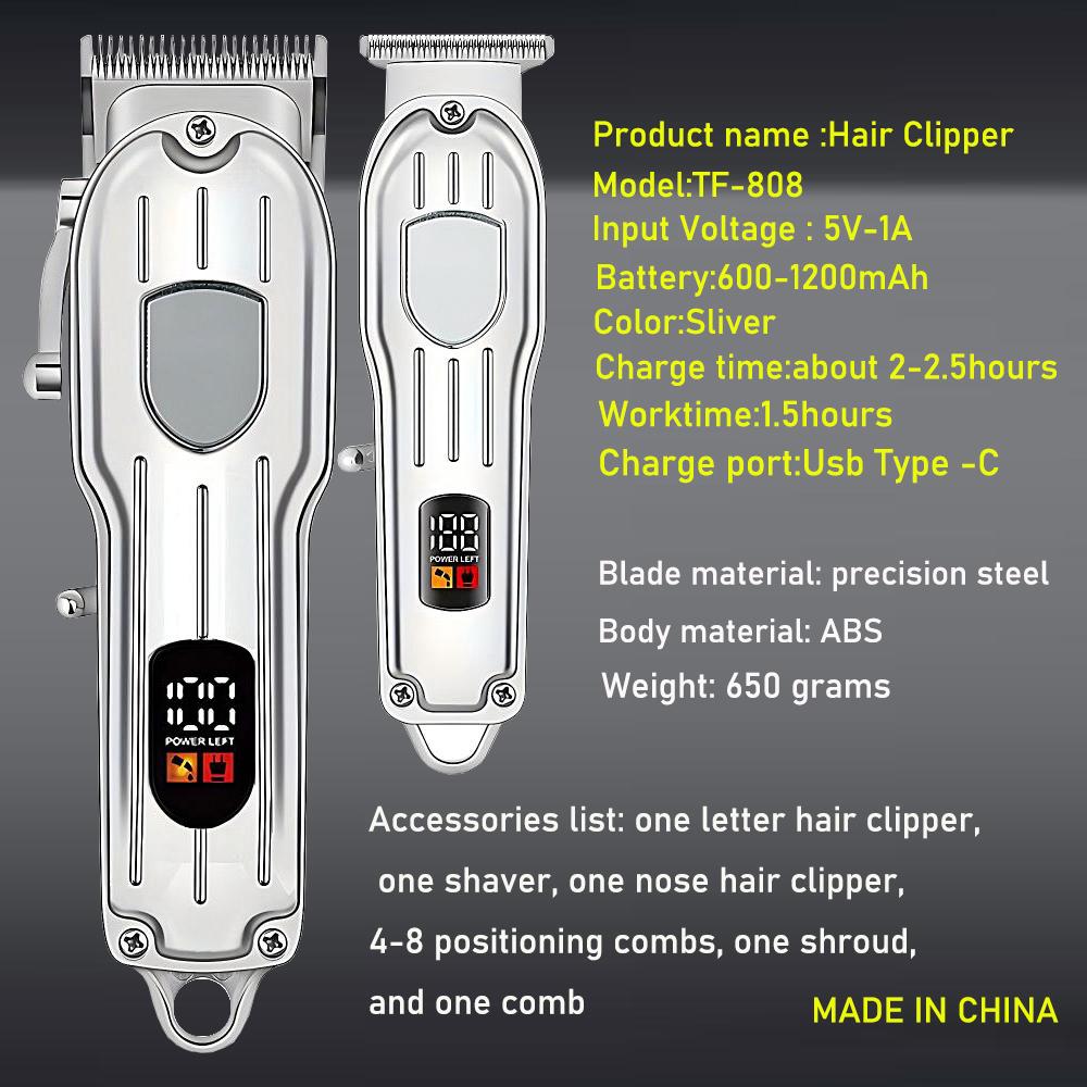 Hair Clippers for Men,Beard Trimmer for Mens,Professional Electric Hair Clipper Set,Men's Electric Hair Clipper,Cordless Hair Trimmer for Family,Gifts for Men.
