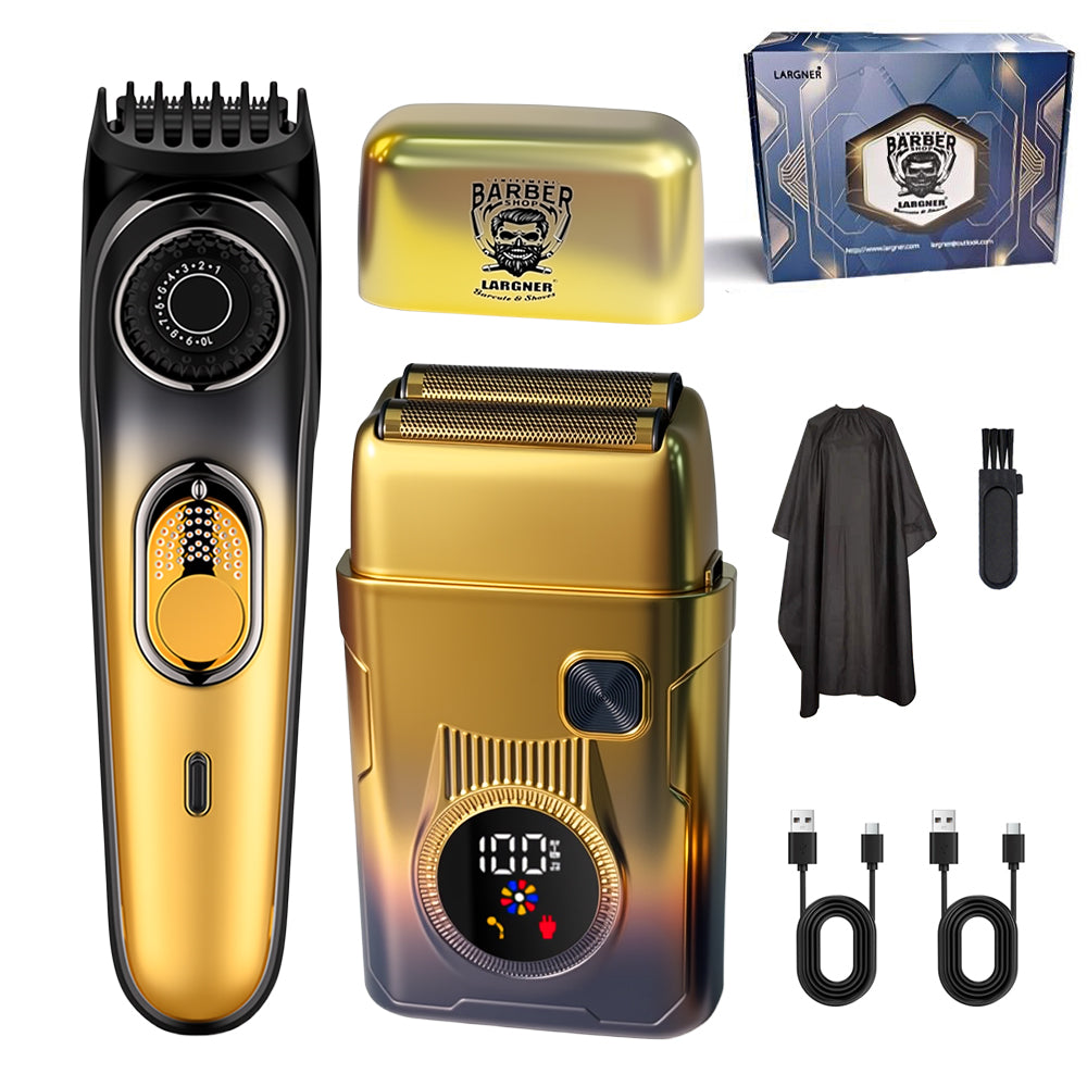 Hair Trimmer with LED Display, Butterfly Wing Design, Precision Trimming with Durable Ceramic Blade for Home, Salon-Grade Grooming