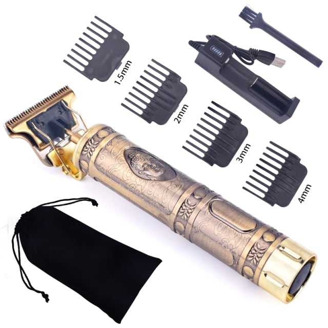Hair Clipper Electric Hair Trimmer Cordless Shaver Trimmer 0mm Men Barber Hair Cutting Machine Rechargeable Timer Beard Cutter