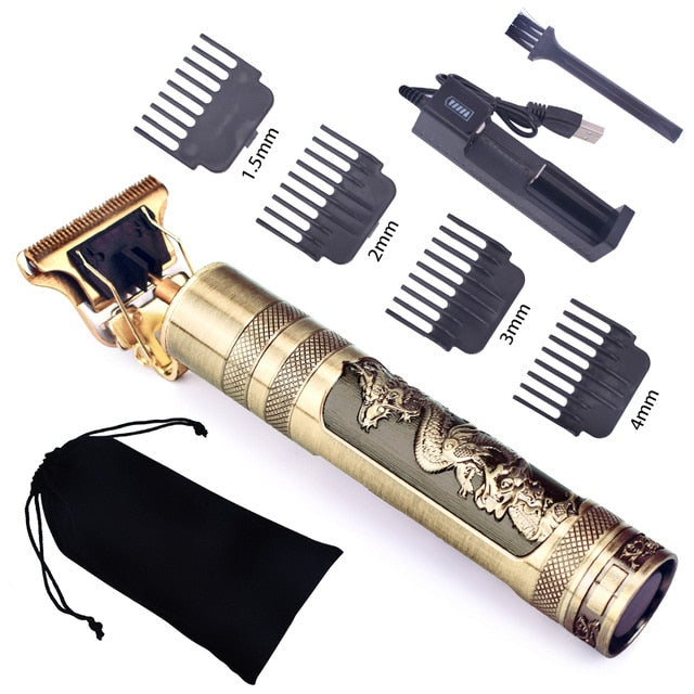 USB Rechargeable T9 Baldheaded Hair Clipper Electric hair trimmer Cordless Shaver Trimmer 0mm Men Barber Hair Cutting Machine