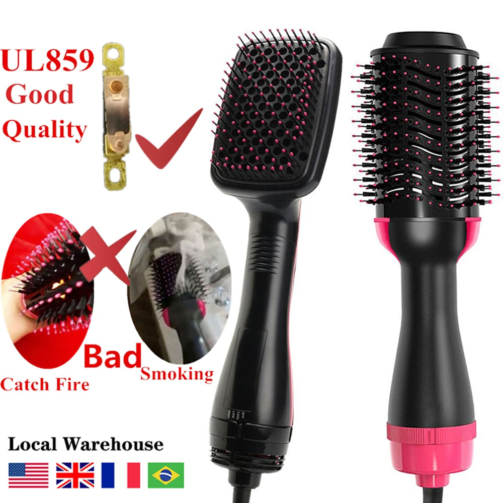 Hair Dryer Brush Blow Dryer Hair Styler Hot Air Comb One Step Hair Dryer For Women and Volumizer 3 in 1 Blower Brush Hairdryer Hairbrush