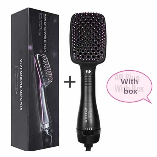 Paddle Brush Styler hair dryer brush 2 in 1Hot Air Brush Styling Hair Dryer Volumizer Blow Straightener Brush Hair Styling Tools