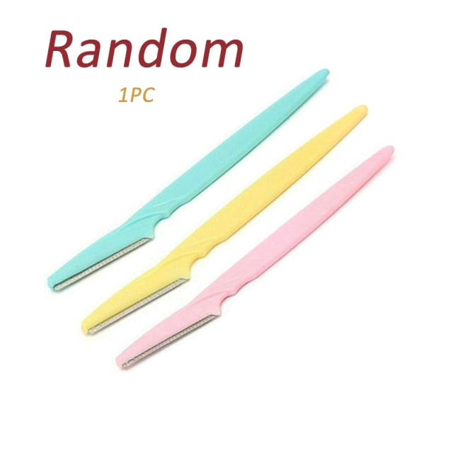 1/3PCS Stainless Steel Eyebrow Trimmer Safety Durable Face Razor Clean Blade Hair Shaver Eye Brow Cutter Makeup Tool Accessories