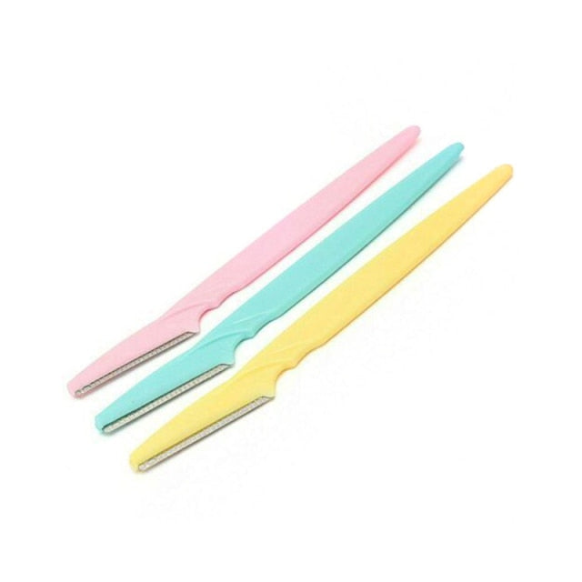1/3PCS Stainless Steel Eyebrow Trimmer Safety Durable Face Razor Clean Blade Hair Shaver Eye Brow Cutter Makeup Tool Accessories